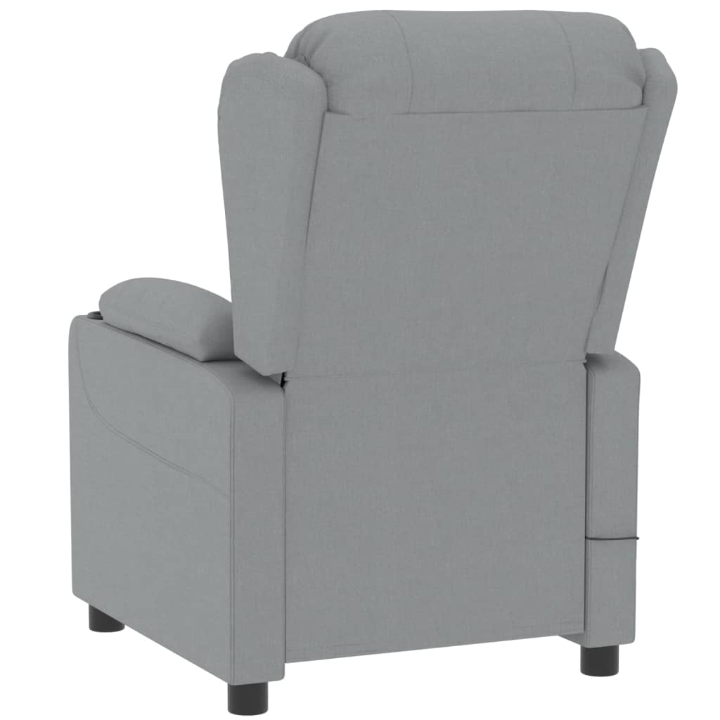 Fauteuil elektrisch verstelbaar stof lichtgrijs is nu te koop bij PeponiXL, paradijselijk wonen!