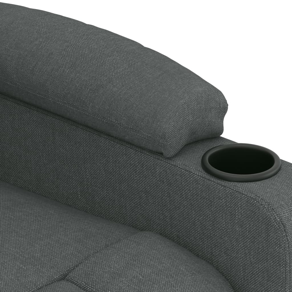 Fauteuil elektrisch verstelbaar stof donkergrijs is nu te koop bij PeponiXL, paradijselijk wonen!