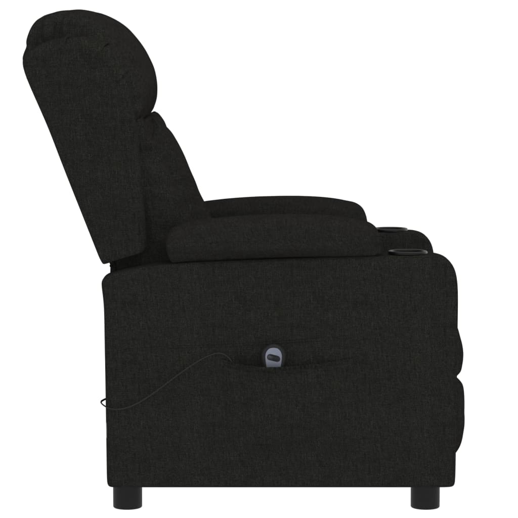Fauteuil verstelbaar elektrisch stof zwart is nu te koop bij PeponiXL, paradijselijk wonen!
