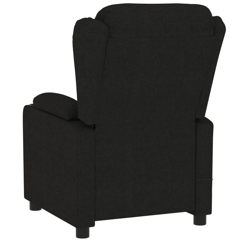 Fauteuil verstelbaar elektrisch stof zwart is nu te koop bij PeponiXL, paradijselijk wonen!