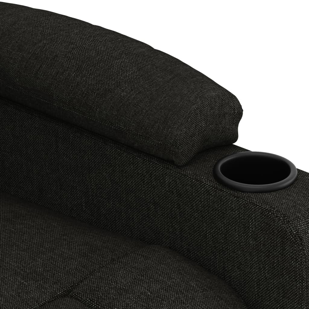 Fauteuil verstelbaar elektrisch stof zwart is nu te koop bij PeponiXL, paradijselijk wonen!