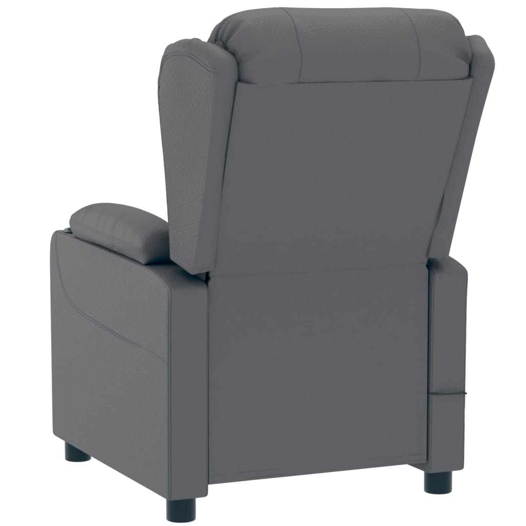Fauteuil verstelbaar elektrisch kunstleer grijs is nu te koop bij PeponiXL, paradijselijk wonen!