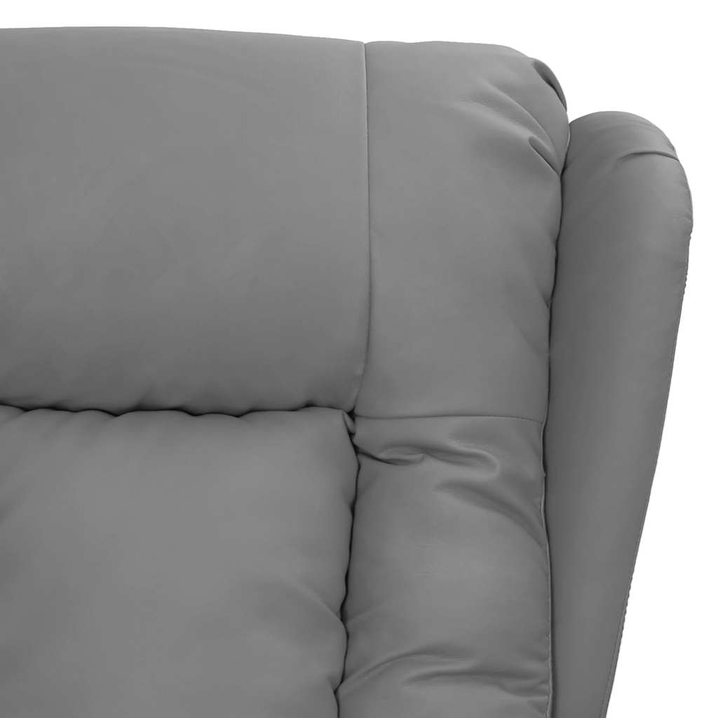 Massagestoel elektrisch kunstleer grijs is nu te koop bij PeponiXL, paradijselijk wonen!