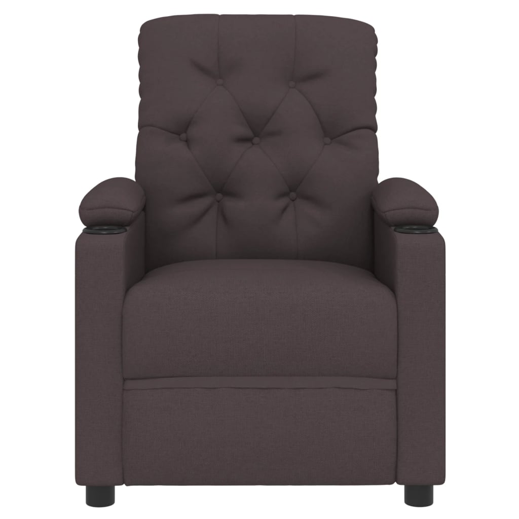 Fauteuil verstelbaar elektrisch stof donkerbruin is nu te koop bij PeponiXL, paradijselijk wonen!