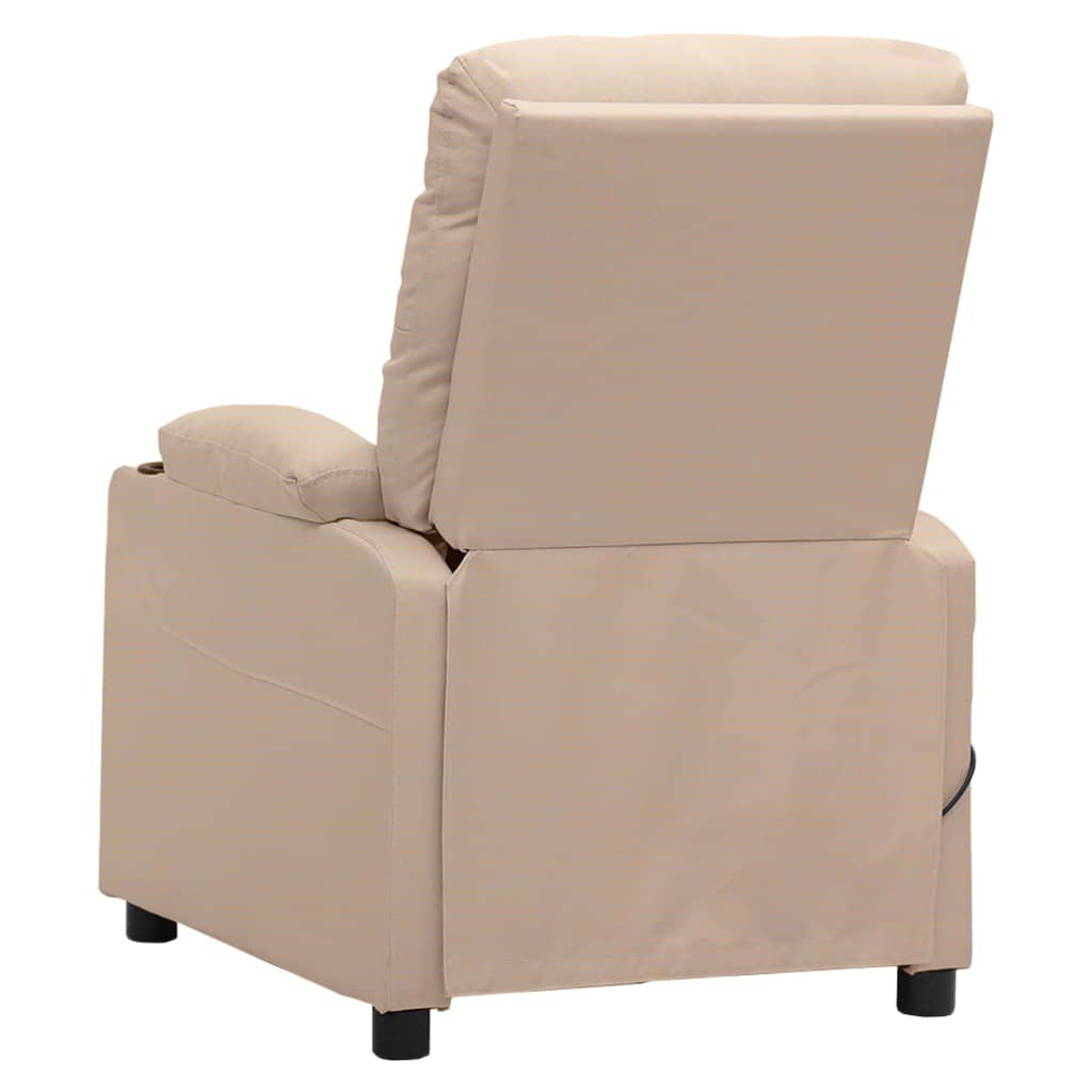 Fauteuil verstelbaar elektrisch stof crèmekleurig is nu te koop bij PeponiXL, paradijselijk wonen!