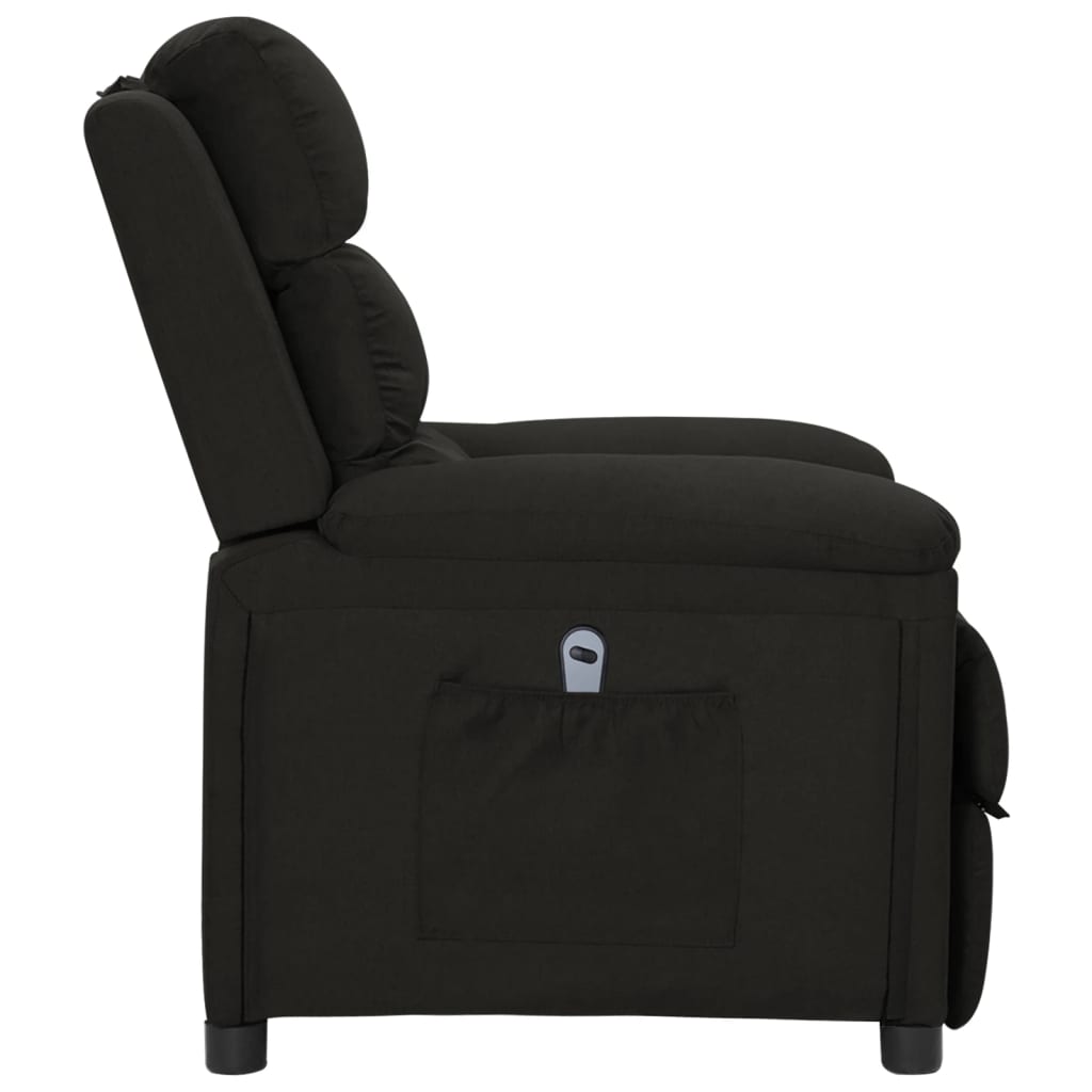 Fauteuil verstelbaar elektrisch stof zwart is nu te koop bij PeponiXL, paradijselijk wonen!