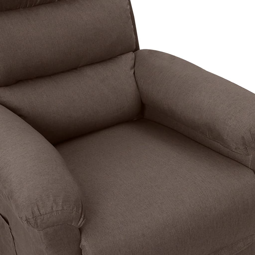 Massagestoel elektrisch stof taupe is nu te koop bij PeponiXL, paradijselijk wonen!