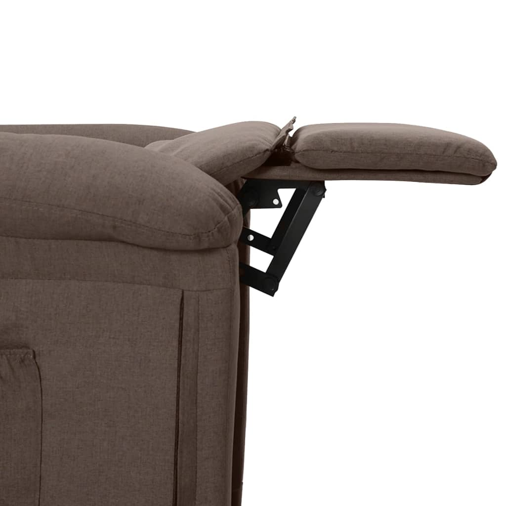 Massagestoel elektrisch stof taupe is nu te koop bij PeponiXL, paradijselijk wonen!