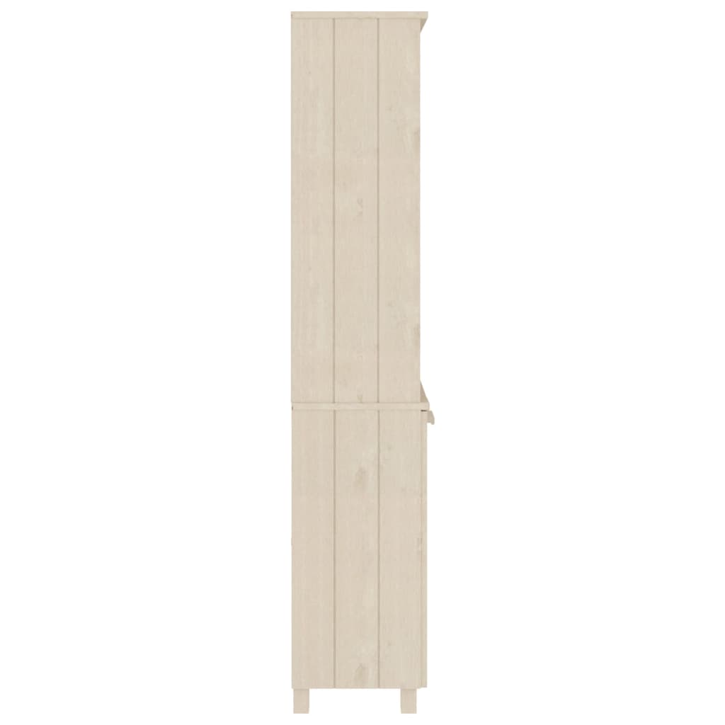Hoge kast HAMAR massief grenenhout honingbruin is nu te koop bij PeponiXL, paradijselijk wonen!