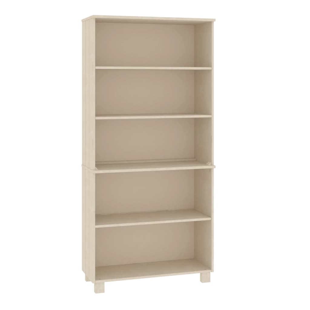 Hoge kast HAMAR massief grenenhout honingbruin is nu te koop bij PeponiXL, paradijselijk wonen!