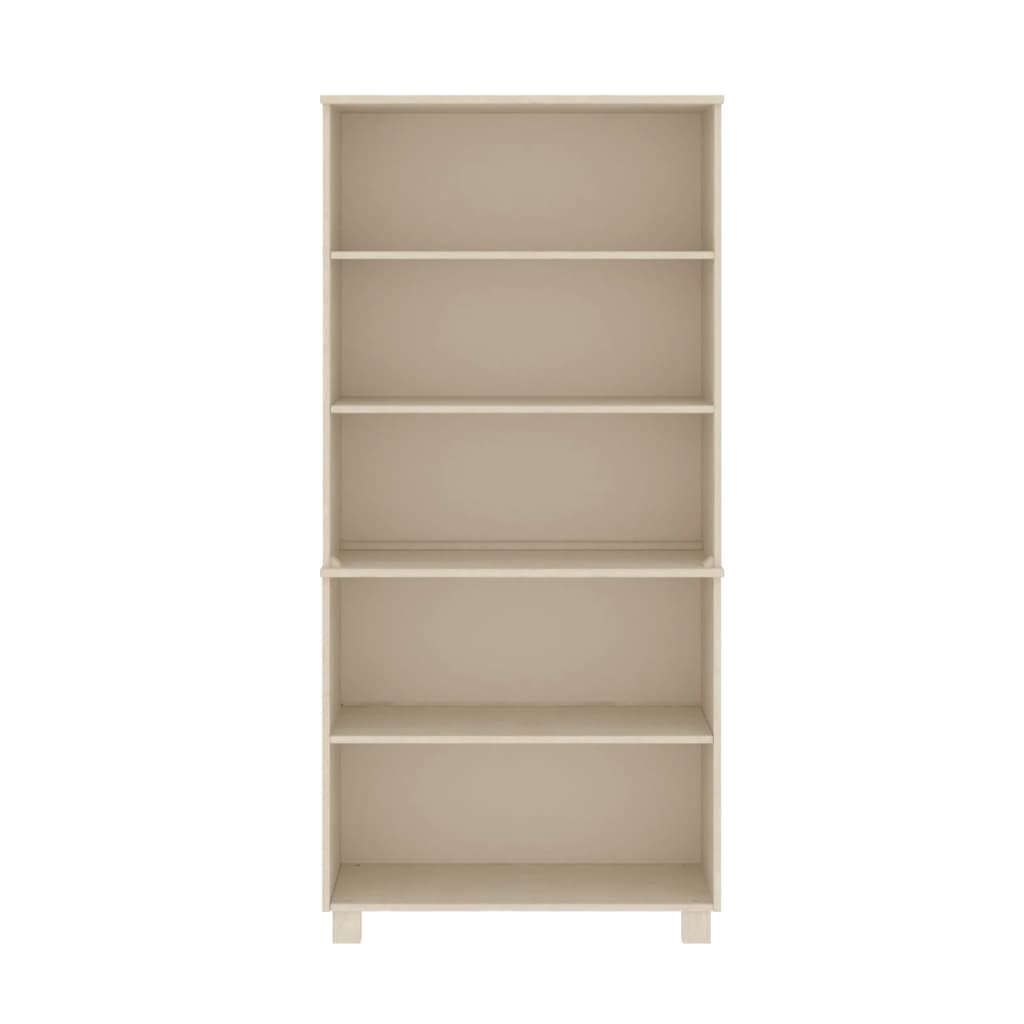 Hoge kast HAMAR massief grenenhout honingbruin is nu te koop bij PeponiXL, paradijselijk wonen!