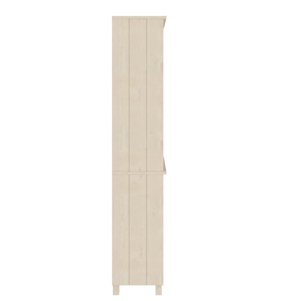 Hoge kast HAMAR massief grenenhout honingbruin is nu te koop bij PeponiXL, paradijselijk wonen!