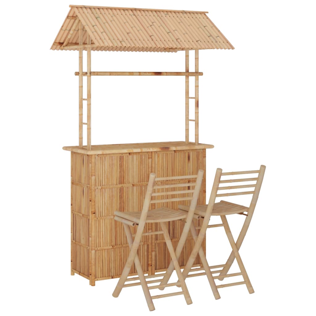 3-delige Barset bamboe is nu te koop bij PeponiXL, paradijselijk wonen!
