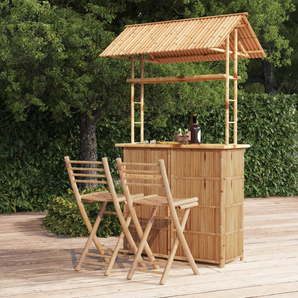 3-delige Barset bamboe is nu te koop bij PeponiXL, paradijselijk wonen!