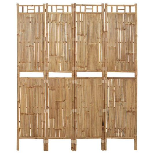 Kamerscherm met 4 panelen 160x180 cm bamboe is nu te koop bij PeponiXL, paradijselijk wonen!