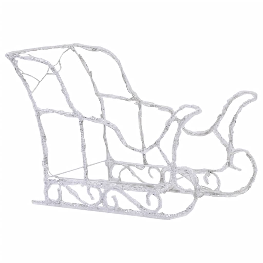 Kerstversiering rendieren en slee 320 LED's acryl is nu te koop bij PeponiXL, paradijselijk wonen!