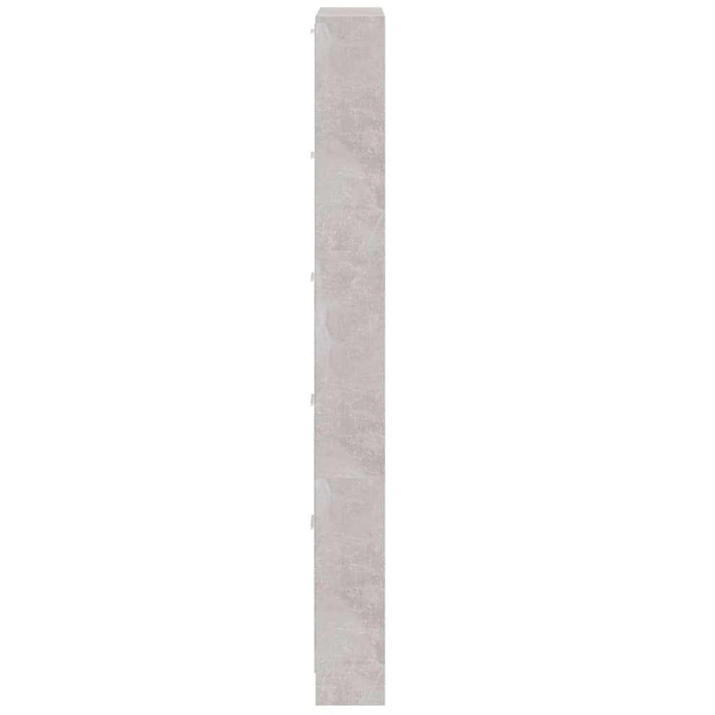 Schoenenkast 59x17x169 cm bewerkt hout betongrijs is nu te koop bij PeponiXL, paradijselijk wonen!