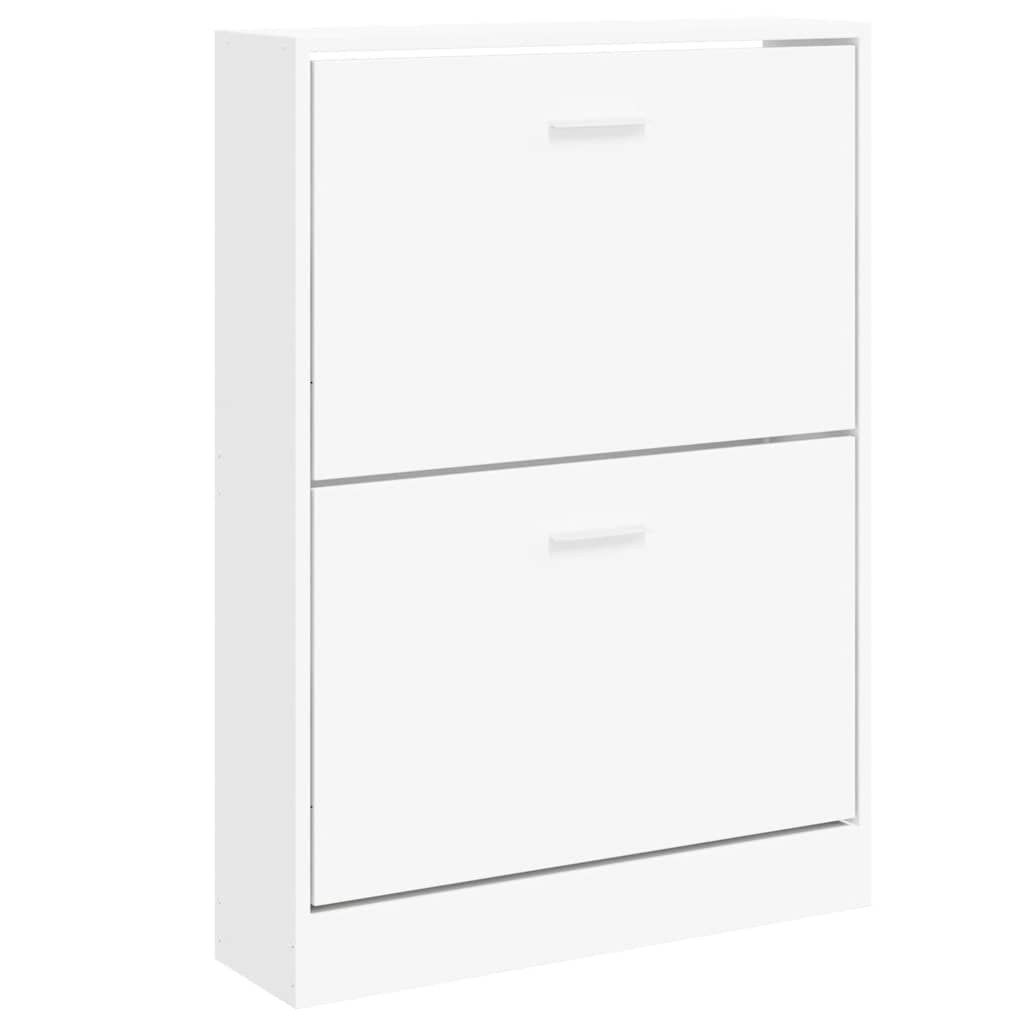 Schoenenkast Wit 59x17x81 cm Bewerkt Hout is nu te koop bij PeponiXL, paradijselijk wonen!