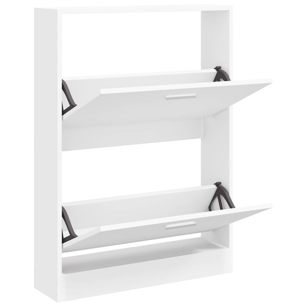 Schoenenkast Wit 59x17x81 cm Bewerkt Hout is nu te koop bij PeponiXL, paradijselijk wonen!