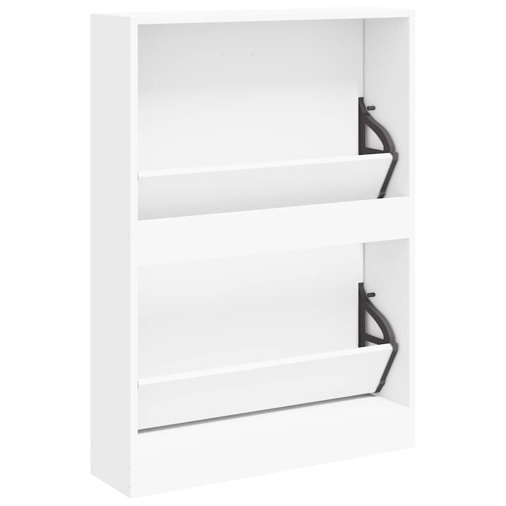 Schoenenkast Wit 59x17x81 cm Bewerkt Hout is nu te koop bij PeponiXL, paradijselijk wonen!