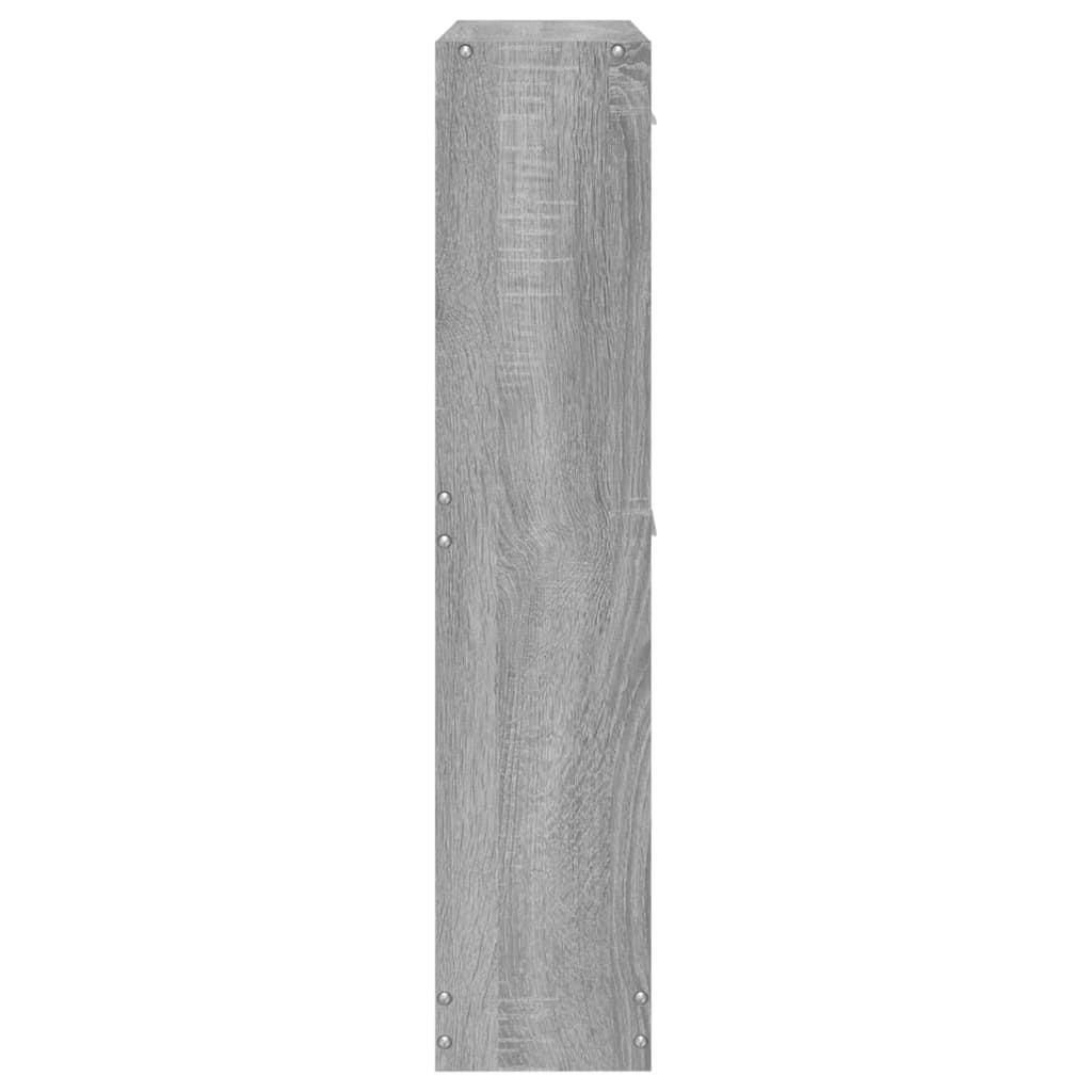 Schoenenkast 59x17x81 cm bewerkt hout grijs sonoma is nu te koop bij PeponiXL, paradijselijk wonen!