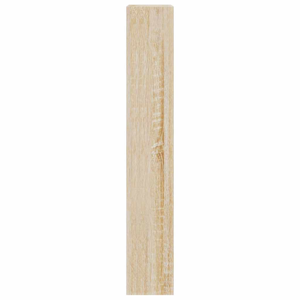 Schoenenkast 63x24x147 cm bewerkt hout sonoma eikenkleurig is nu te koop bij PeponiXL, paradijselijk wonen!