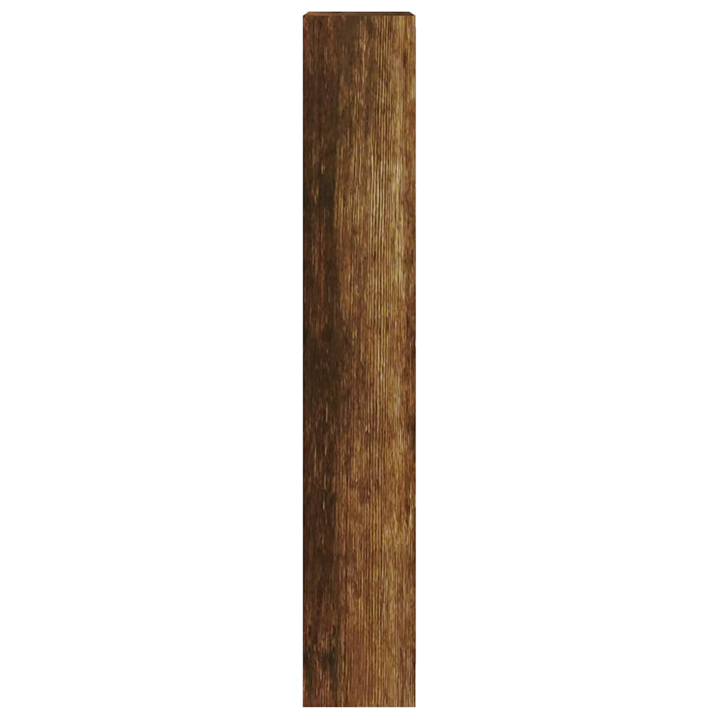 Schoenenkast 63x24x147 cm bewerkt hout gerookt eikenkleurig is nu te koop bij PeponiXL, paradijselijk wonen!