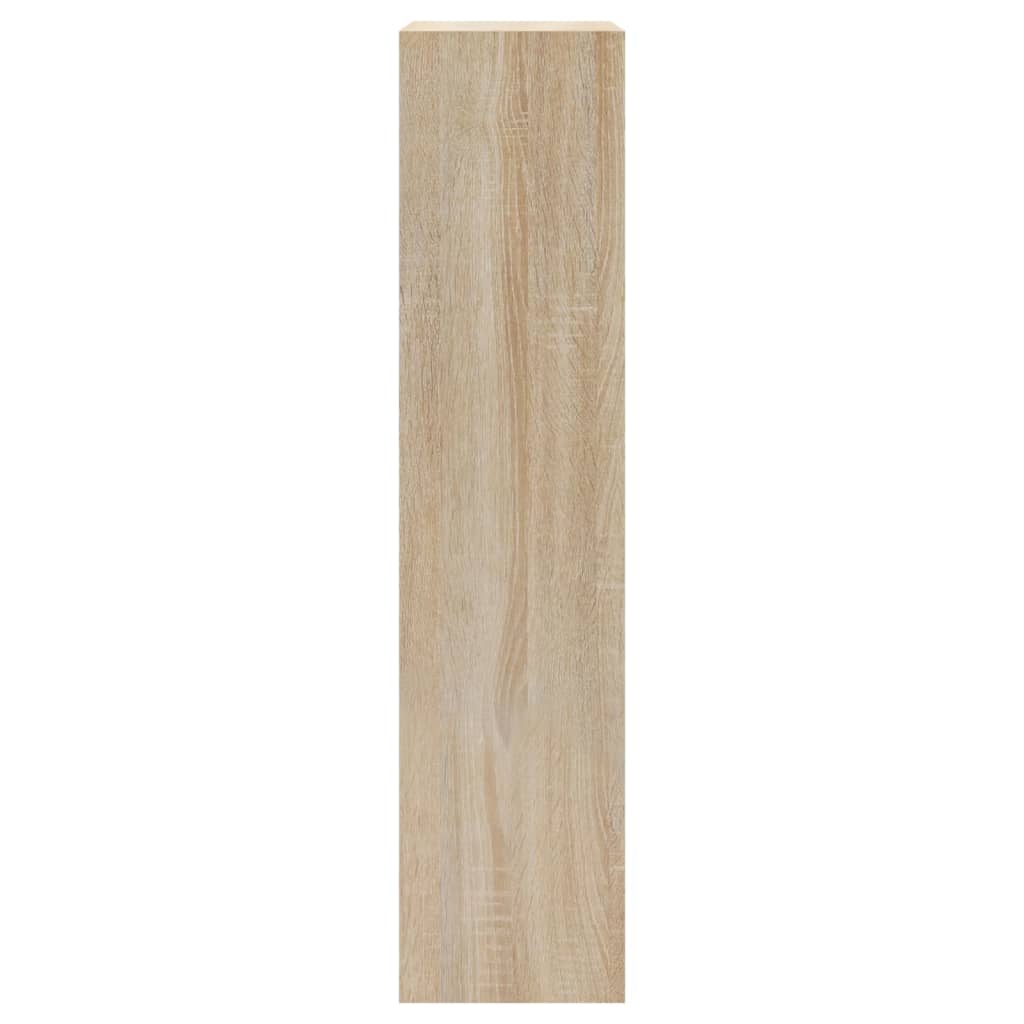 Schoenenkast 63x24x103 cm bewerkt hout sonoma eikenkleurig is nu te koop bij PeponiXL, paradijselijk wonen!