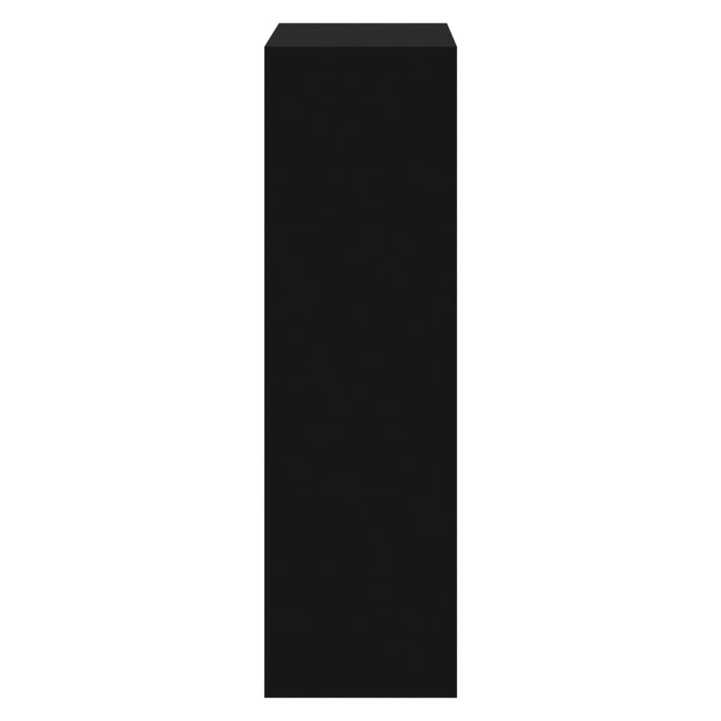 Schoenenkast 63x24x81 cm bewerkt hout zwart is nu te koop bij PeponiXL, paradijselijk wonen!