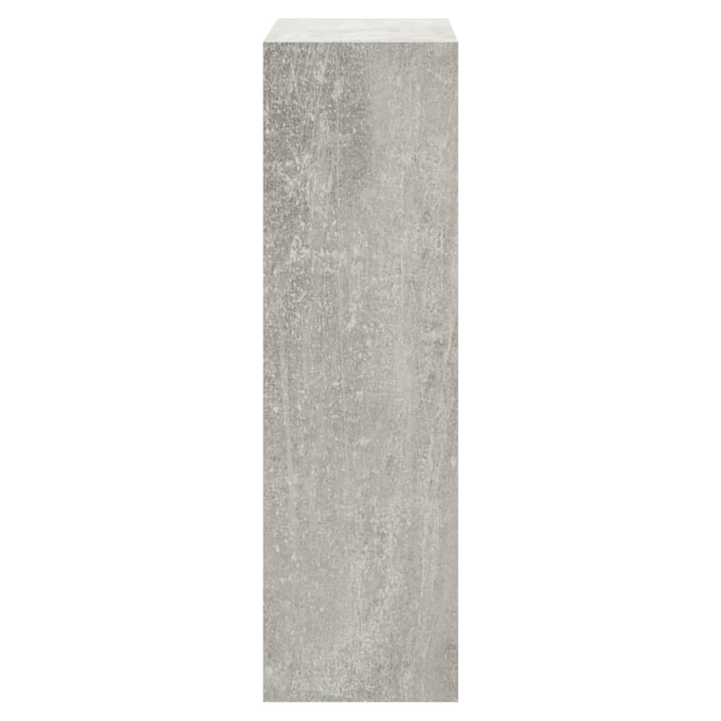 Schoenenkast 63x24x81 cm bewerkt hout betongrijs is nu te koop bij PeponiXL, paradijselijk wonen!