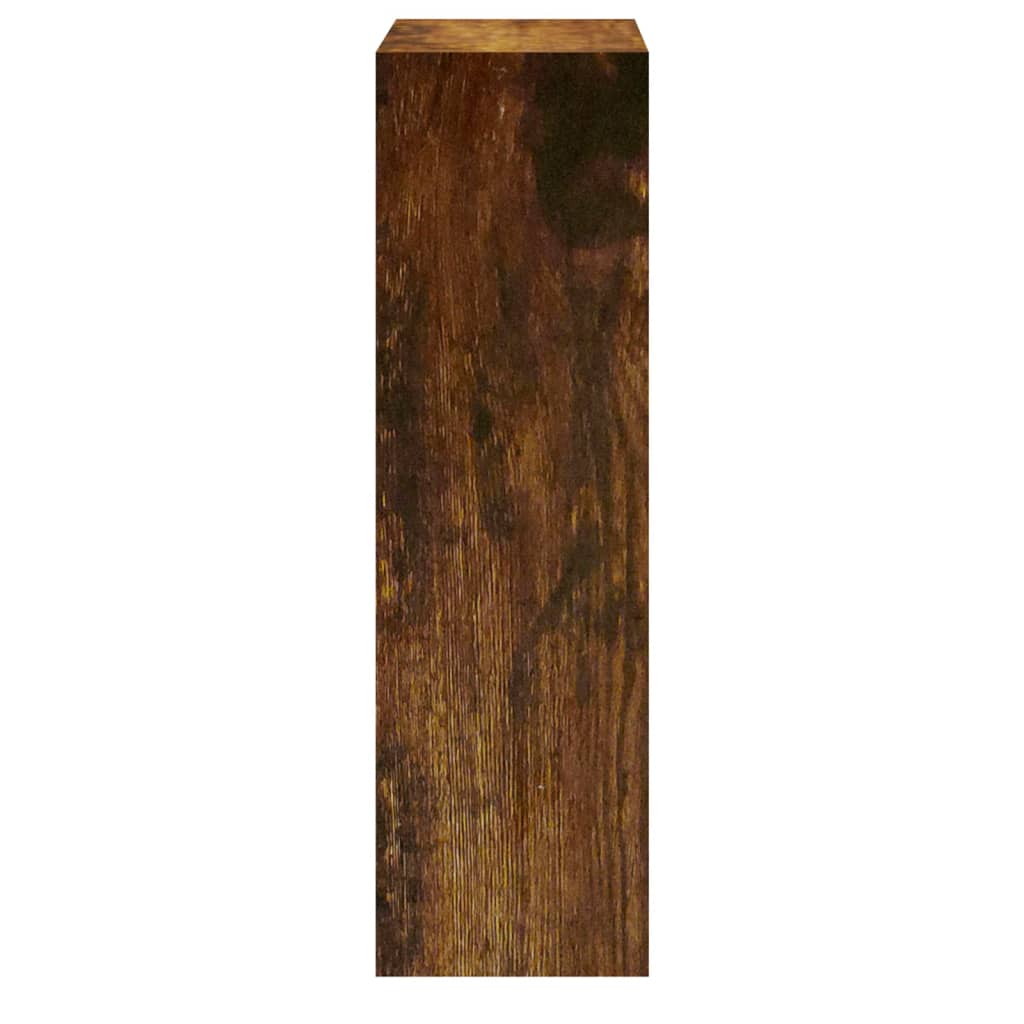 Schoenenkast 63x24x81 cm bewerkt hout gerookt eikenkleurig is nu te koop bij PeponiXL, paradijselijk wonen!