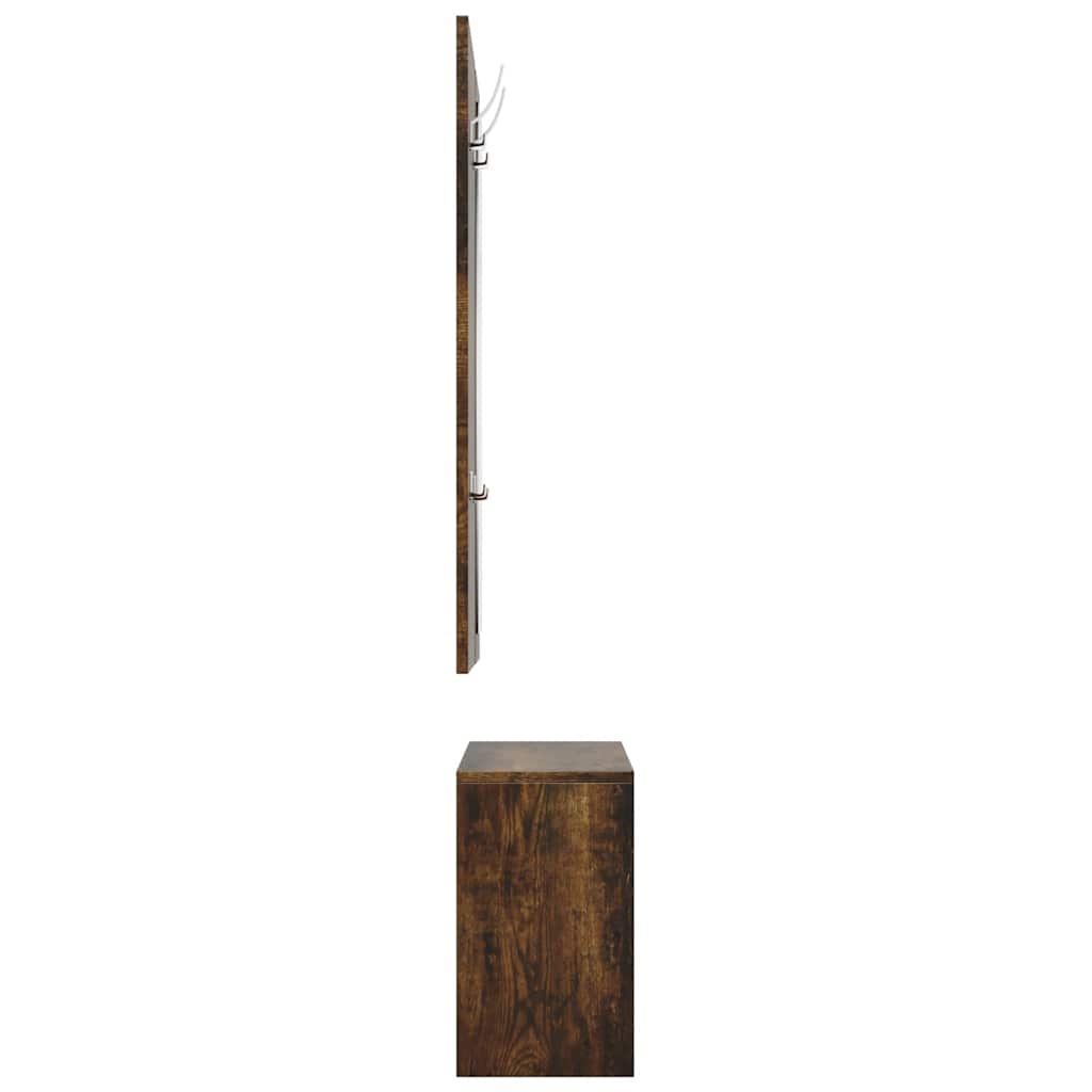 Schoenenkastset 3-in-1 bewerkt hout sonoma eikenkleurig is nu te koop bij PeponiXL, paradijselijk wonen!