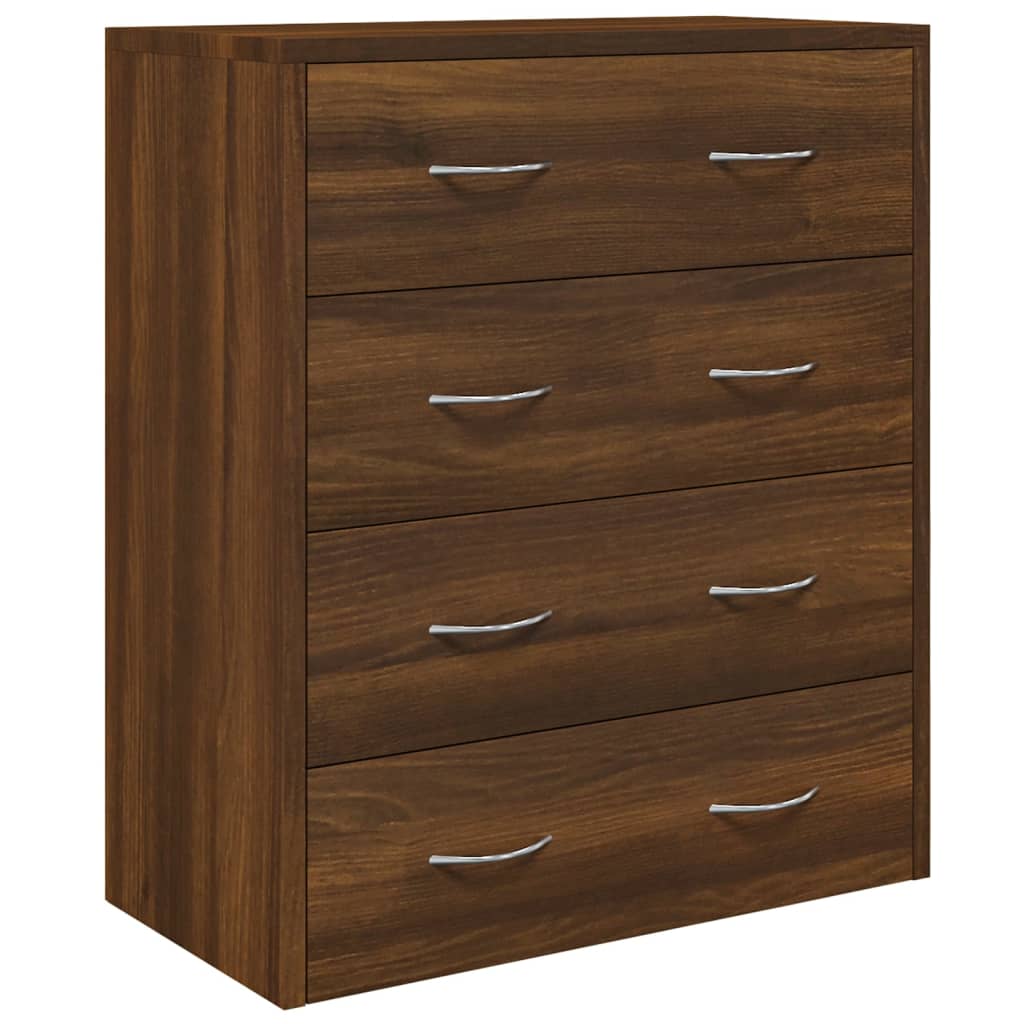 Dressoir met 4 lades 60x30,5x71 cm bruineiken is nu te koop bij PeponiXL, paradijselijk wonen!