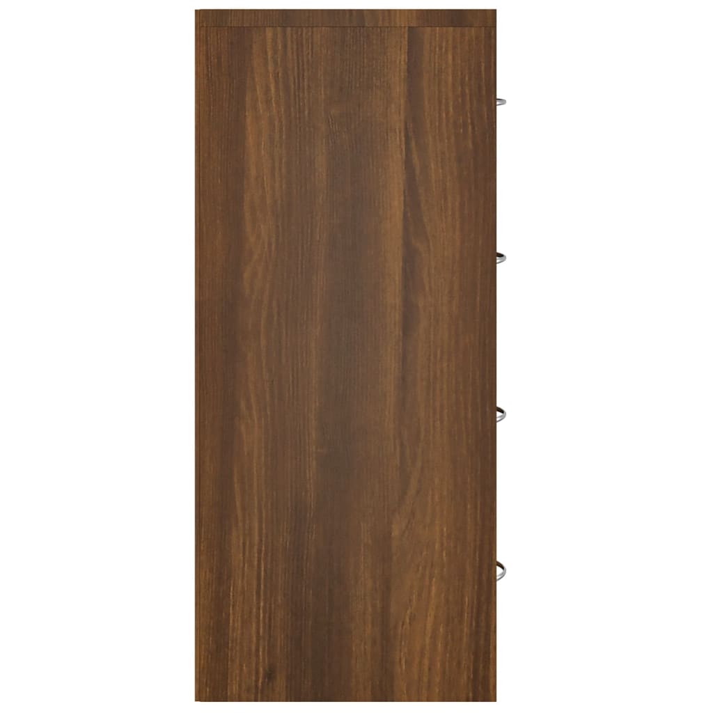 Dressoir met 4 lades 60x30,5x71 cm bruineiken is nu te koop bij PeponiXL, paradijselijk wonen!