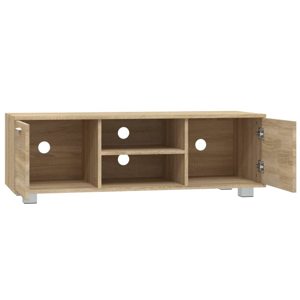 Tv-meubel 120x40,5x35 cm bewerkt hout sonoma eikenkleurig is nu te koop bij PeponiXL, paradijselijk wonen!