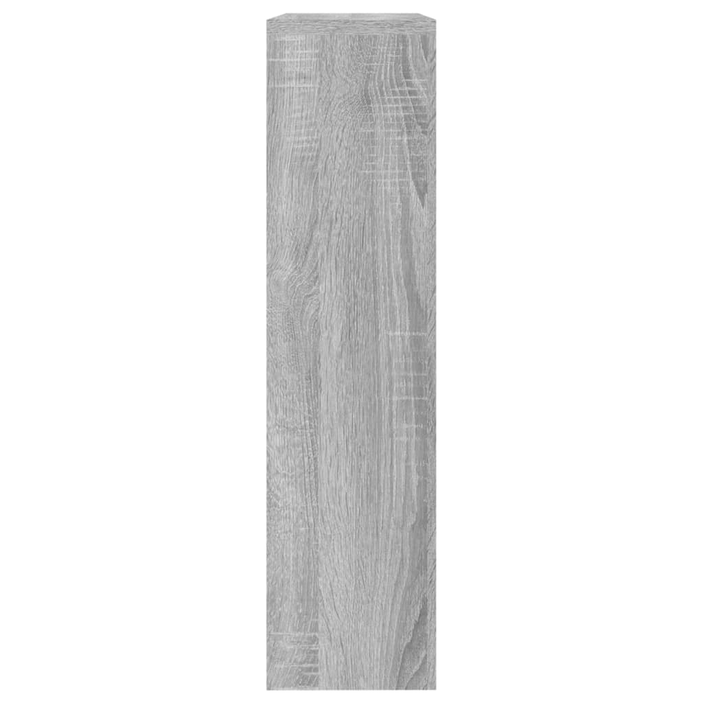 Schoenenkast met spiegel 2-laags 63x17x67 cm grijs sonoma is nu te koop bij PeponiXL, paradijselijk wonen!
