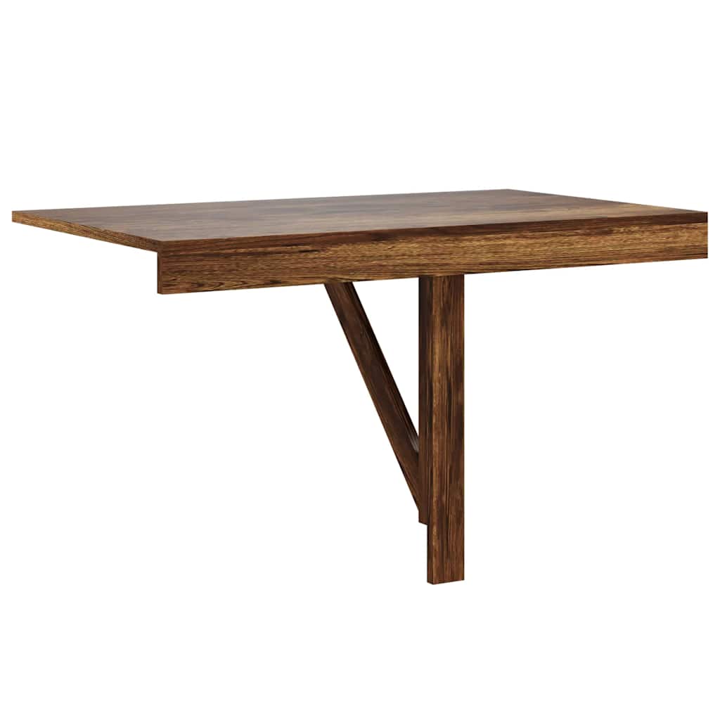 Wandtafel inklapbaar 100x60x56 cm bewerkt hout gerookt eiken is nu te koop bij PeponiXL, paradijselijk wonen!