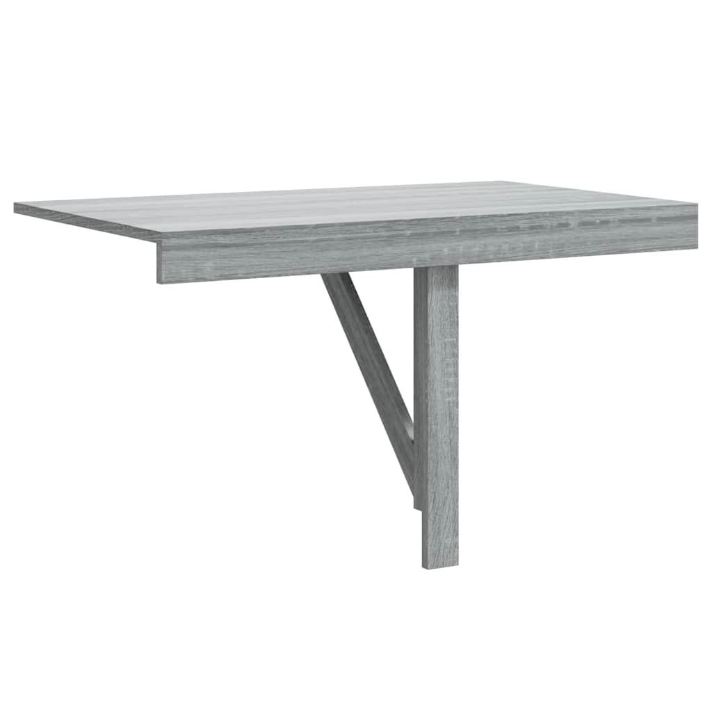 Wandtafel inklapbaar 100x60x56 cm bewerkt hout grijs sonoma is nu te koop bij PeponiXL, paradijselijk wonen!