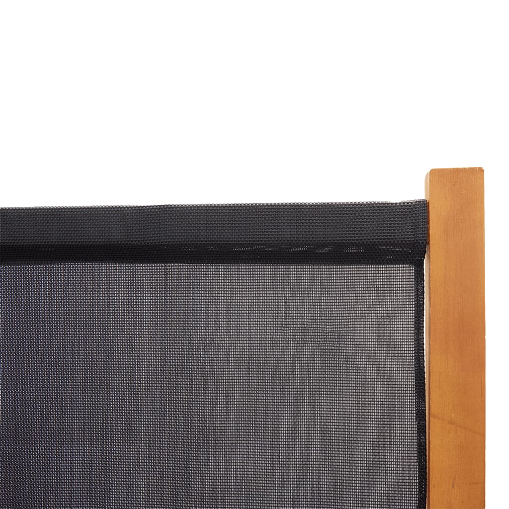 Kamerscherm met 6 panelen 420x180 cm zwart is nu te koop bij PeponiXL, paradijselijk wonen!