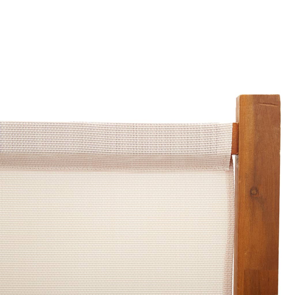 Kamerscherm met 5 panelen 350x180 cm crèmewit is nu te koop bij PeponiXL, paradijselijk wonen!