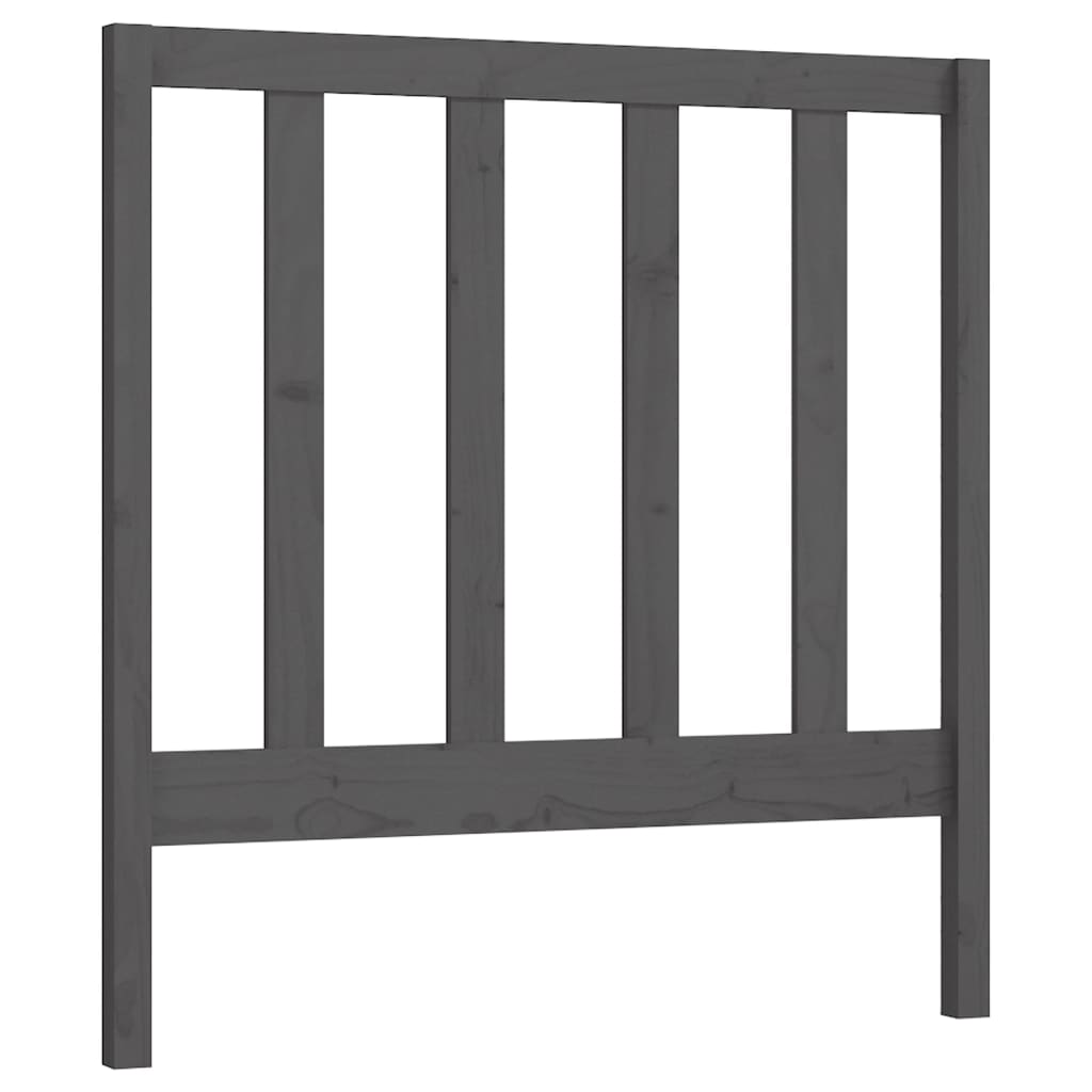Hoofdbord 81x4x100 cm massief grenenhout grijs is nu te koop bij PeponiXL, paradijselijk wonen!