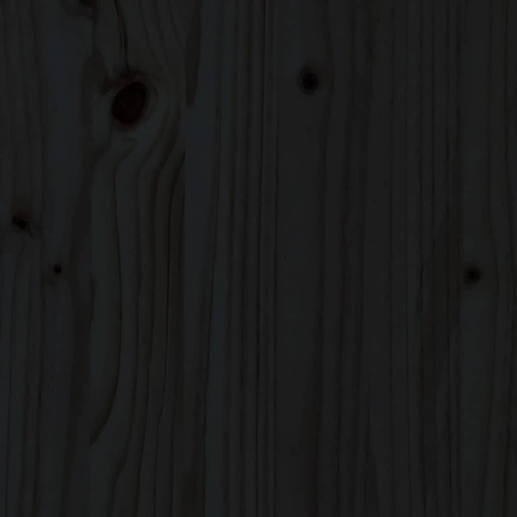 Hoofdbord 81x4x100 cm massief grenenhout zwart is nu te koop bij PeponiXL, paradijselijk wonen!
