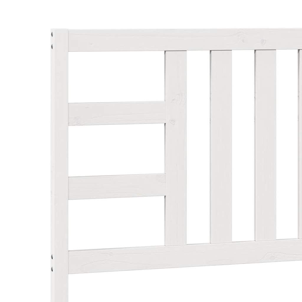 Hoofdbord 106x4x100 cm massief grenenhout wit is nu te koop bij PeponiXL, paradijselijk wonen!