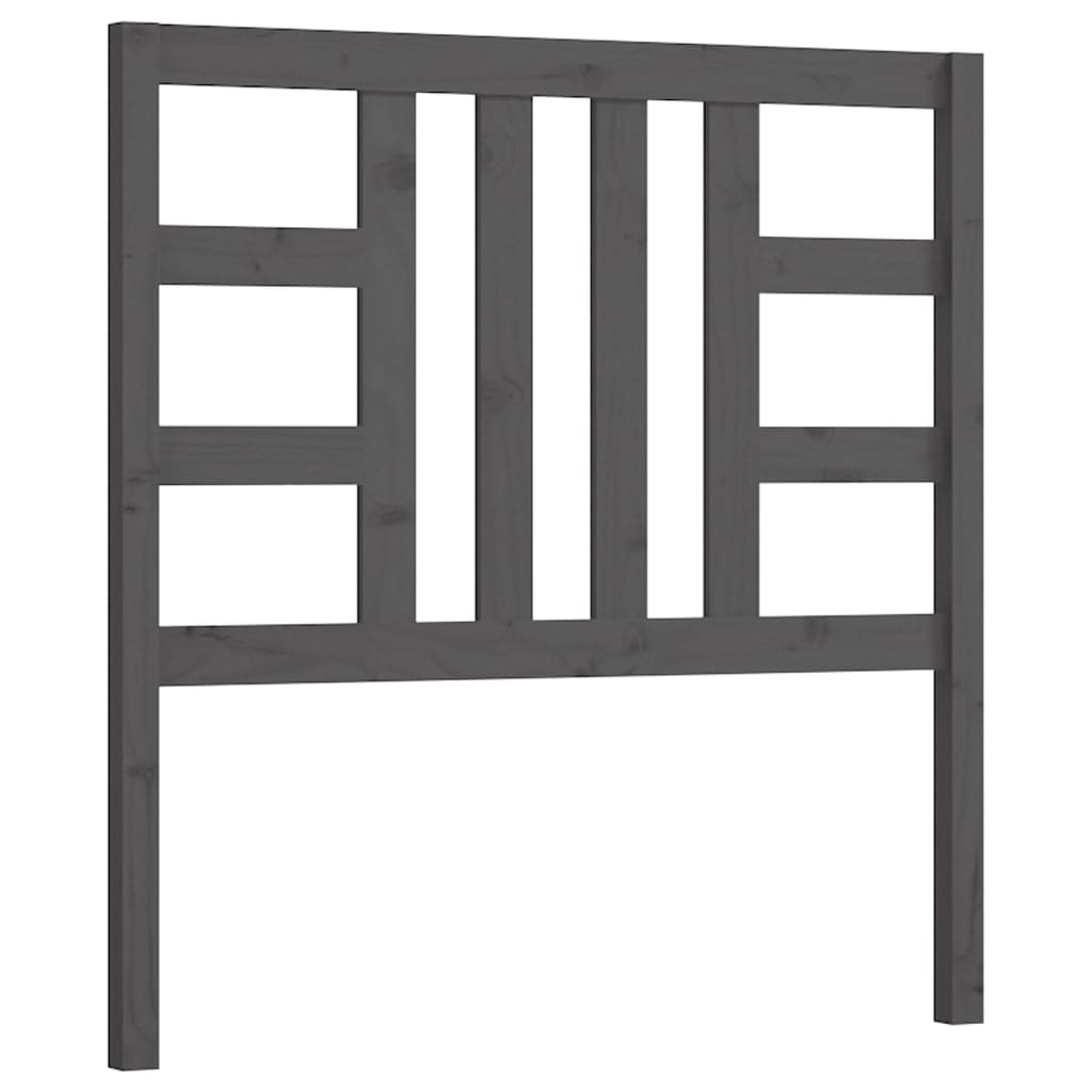 Hoofdbord 106x4x100 cm massief grenenhout grijs is nu te koop bij PeponiXL, paradijselijk wonen!
