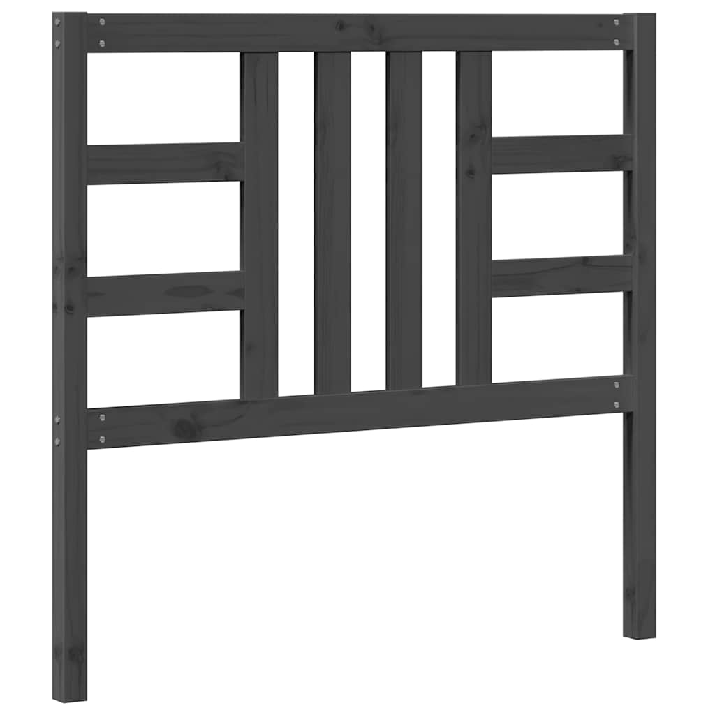 Hoofdbord 106x4x100 cm massief grenenhout grijs is nu te koop bij PeponiXL, paradijselijk wonen!