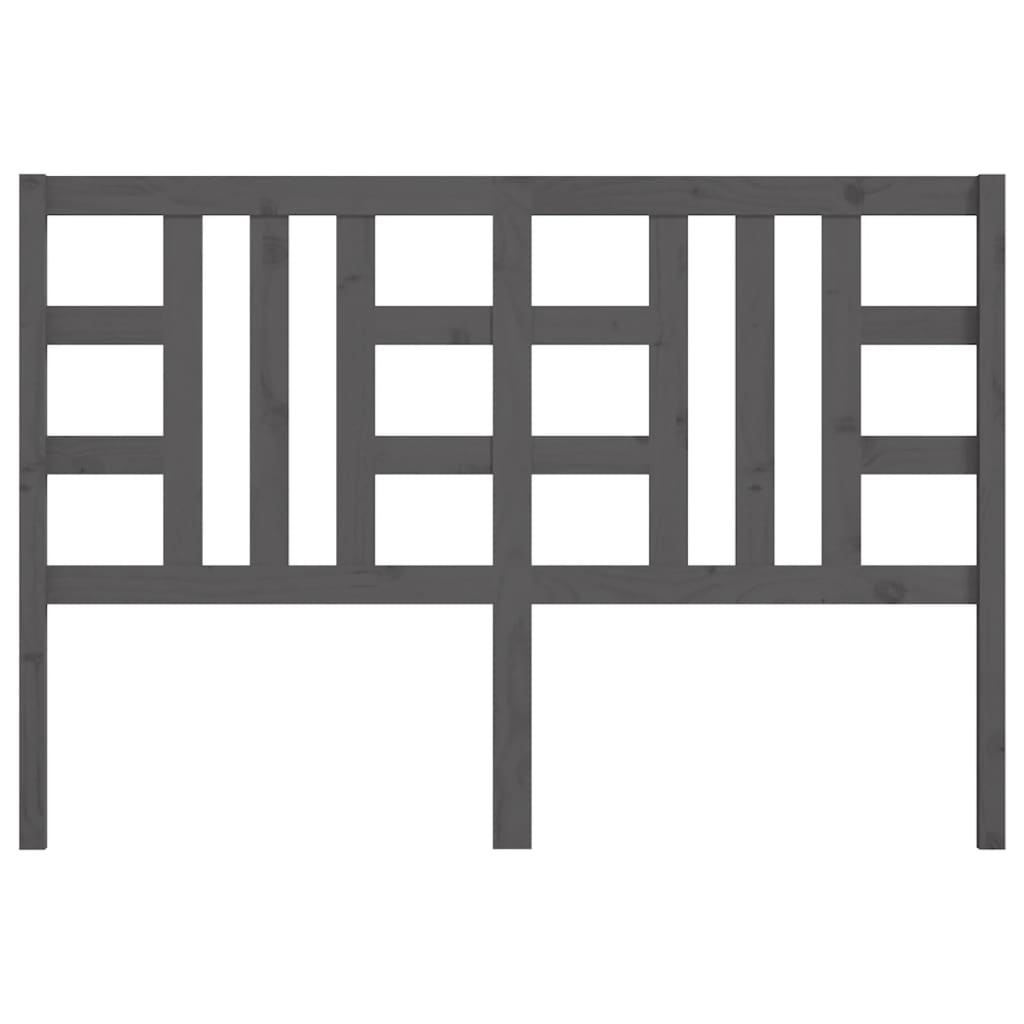 Hoofdbord 166x4x100 cm massief grenenhout grijs is nu te koop bij PeponiXL, paradijselijk wonen!