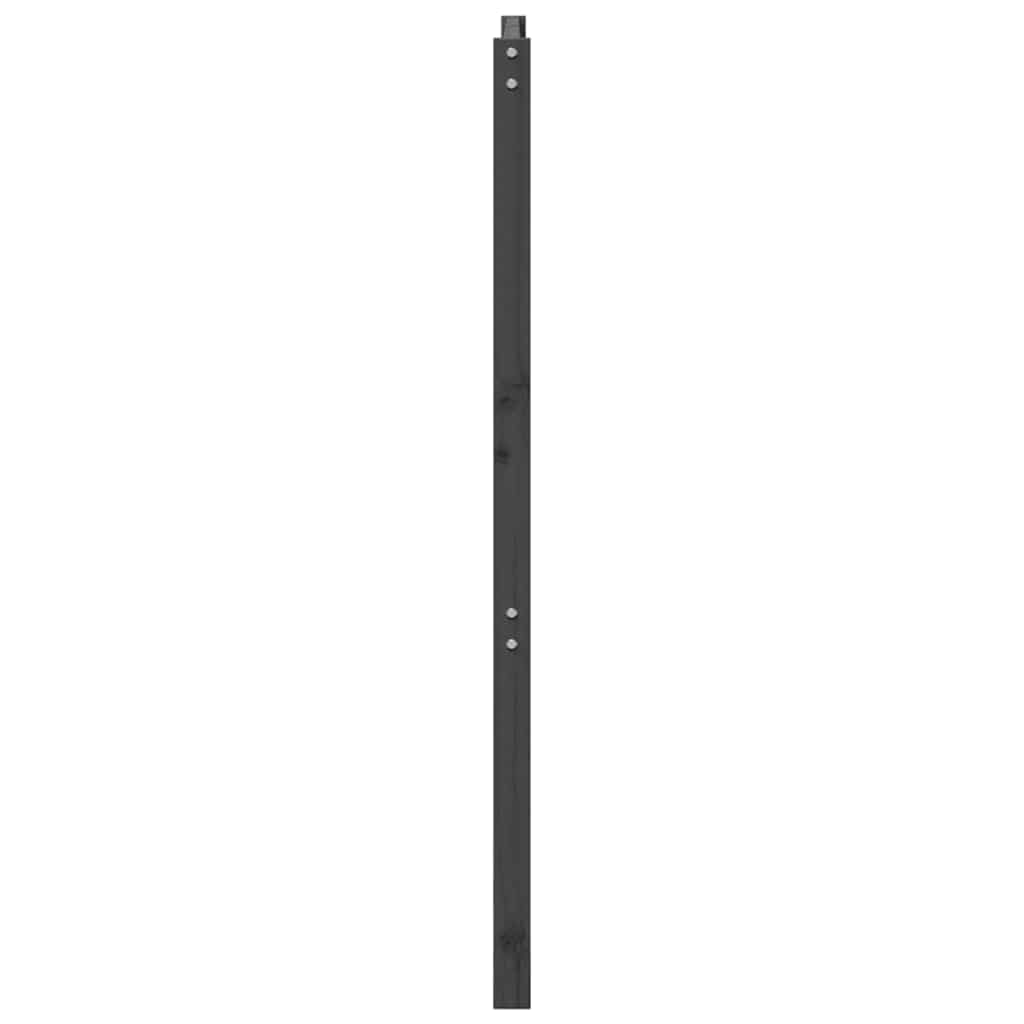 Hoofdbord 206x4x100 cm massief grenenhout grijs is nu te koop bij PeponiXL, paradijselijk wonen!