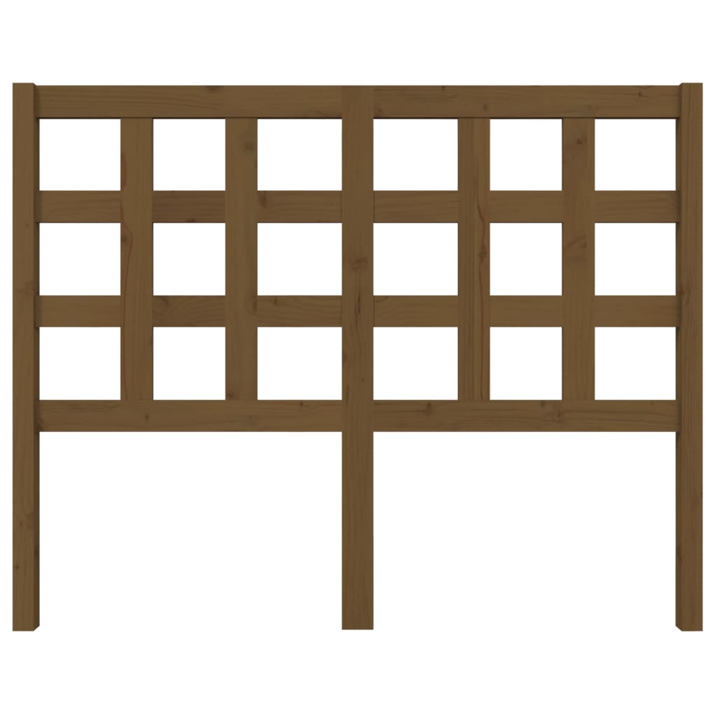 Hoofdbord 125,5x4x100 cm massief grenenhout honingbruin is nu te koop bij PeponiXL, paradijselijk wonen!