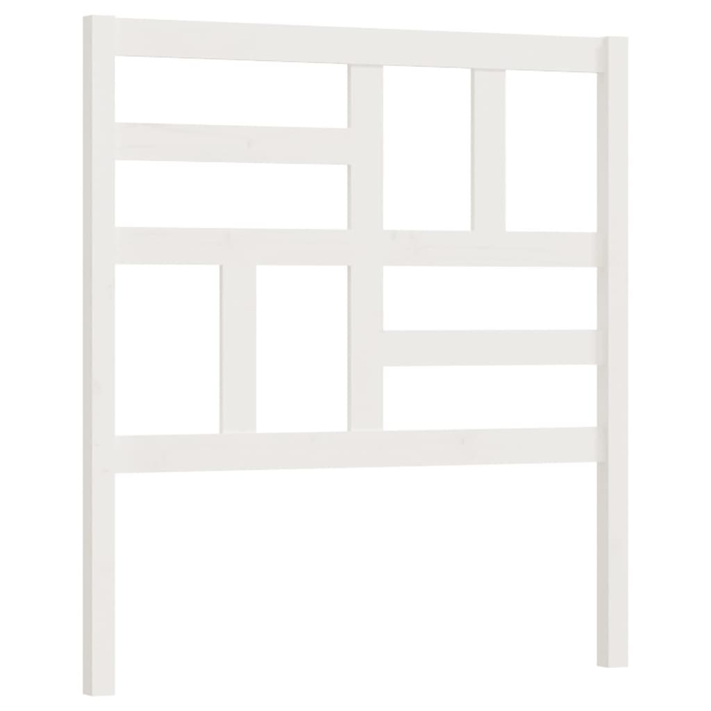 Hoofdbord 81x4x104 cm massief grenenhout wit is nu te koop bij PeponiXL, paradijselijk wonen!