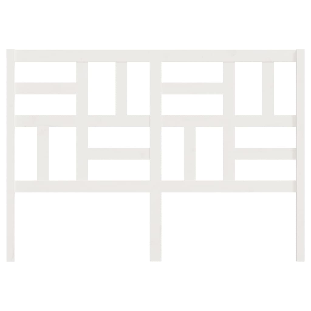 Hoofdbord 126x4x104 cm massief grenenhout wit is nu te koop bij PeponiXL, paradijselijk wonen!